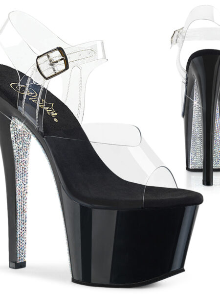 7" Heel, 2 3/4" PF Ankle Strap Sandal