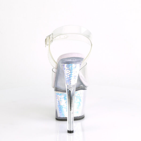 7" Heel, 2 3/4" PF Ankle Strap Sandal - Image 4