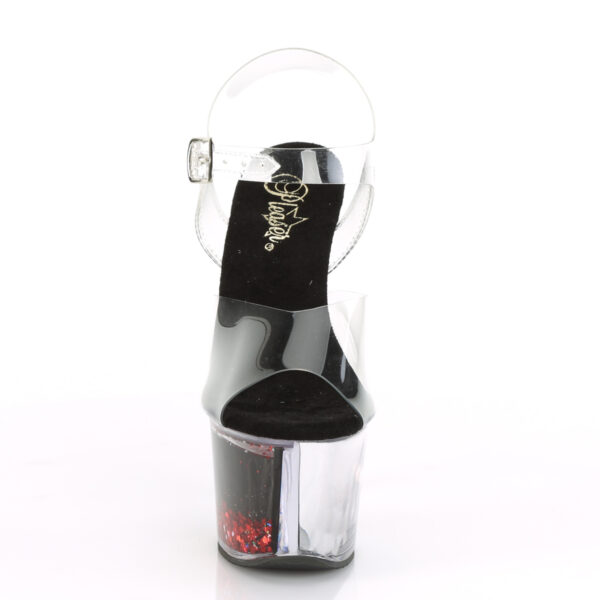 7" Heel, 2 3/4" PF Ankle Strap Sandal w/ Liquid Infused PF - Image 2