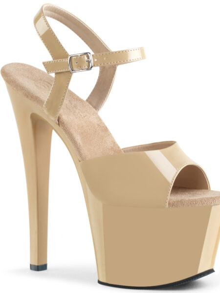 7" Heel, 2 3/4" PF Ankle Strap Sandal