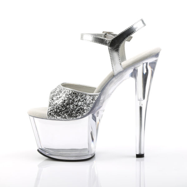 7" Heel, 2 3/4" PF Ankle Strap Sandal - Image 3