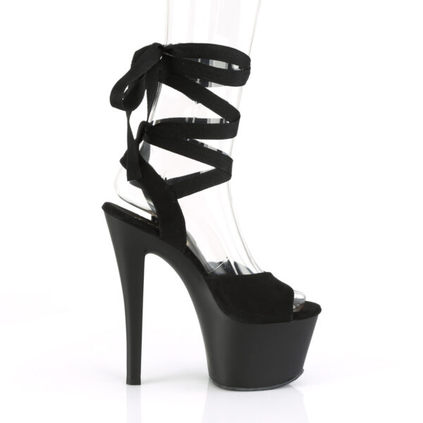 7" Heel, 2 3/4" PF Criss Cross Ankle Wrap Sandal - Image 5