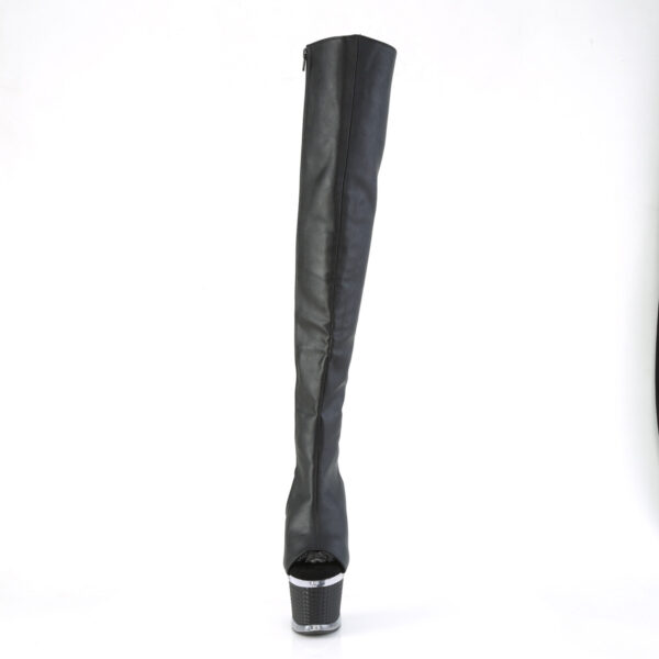7" Heel, 3" Textured PF Over-The-Knee Boot, Side Zip - Image 2