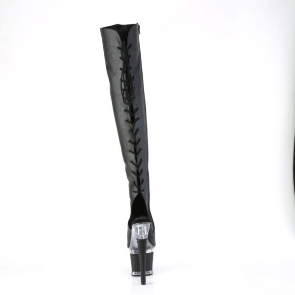7" Heel, 3" Textured PF Over-The-Knee Boot, Side Zip - Image 4