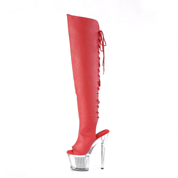 7" Heel, 3" Textured PF Over-The-Knee Boot, Side Zip - Image 3