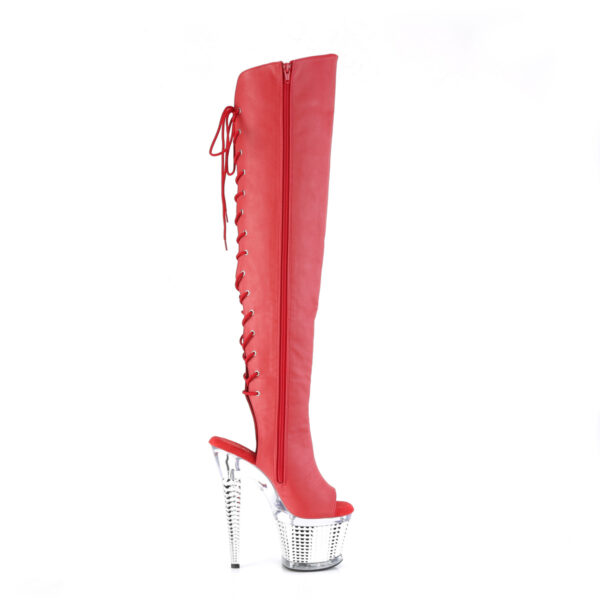 7" Heel, 3" Textured PF Over-The-Knee Boot, Side Zip - Image 5