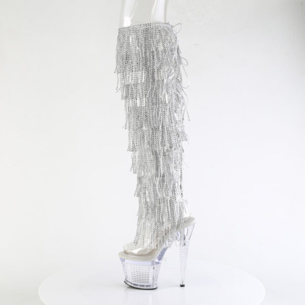 7" Heel, 3" Textured PF Over-The-Knee Boot, Side Zip - Image 3