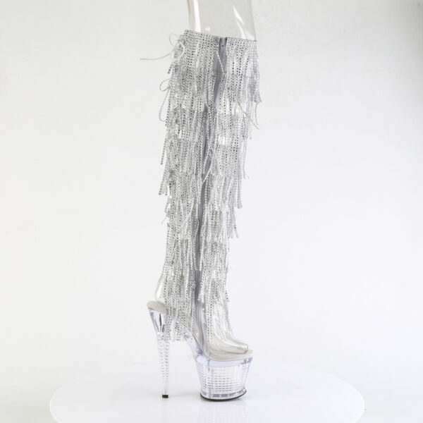 7" Heel, 3" Textured PF Over-The-Knee Boot, Side Zip - Image 5