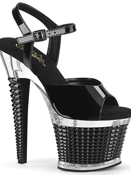 7" Heel, 3" Textured PF Ankle Strap Sanda