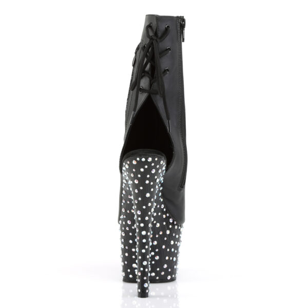7" Heel, 2 3/4" PF Open Toe/Heel Ankle Boot, side Zip - Image 4