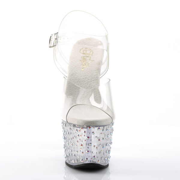 7" Heel, 2 3/4" PF Ankle Strap Sandal - Image 2
