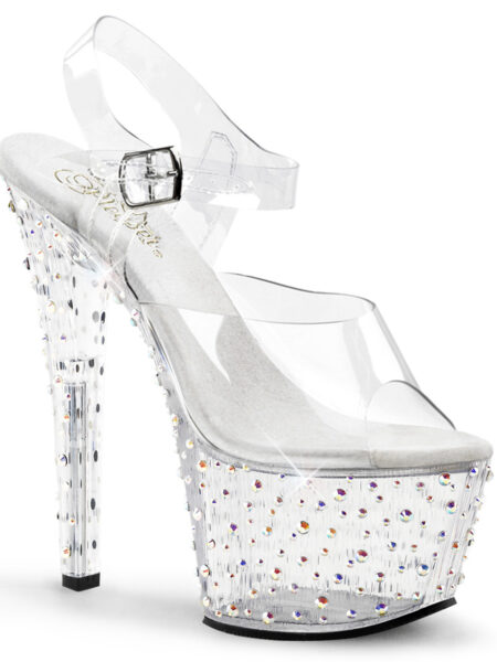 7" Heel, 2 3/4" PF Ankle Strap Sandal