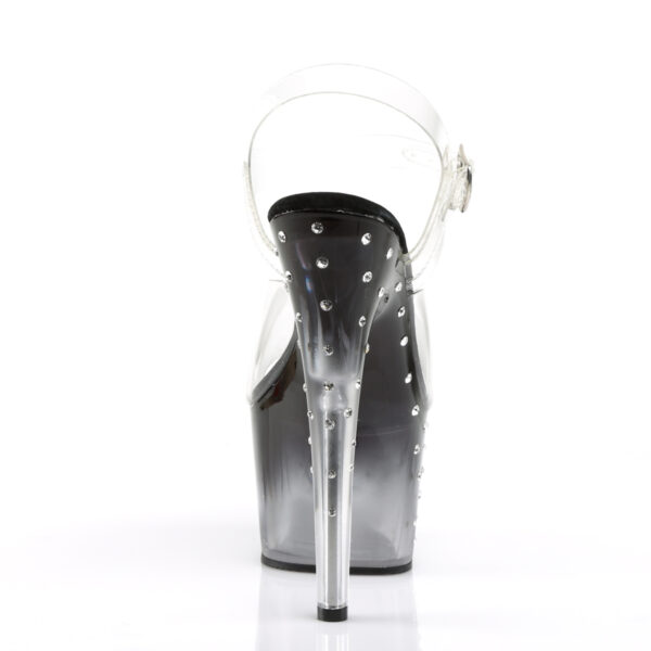 7" Heel, 2 3/4" PF Ankle Strap Sandal w/RS Studded Bottom - Image 4