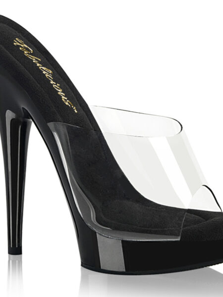 *6″ Heel, 1″ PF Peep Toe Slide — Pleasure Zone Houston