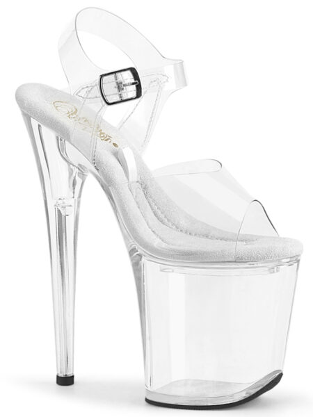 8" Heel, 4" PF Ankle Strap Sandal w/Accessible Compartment