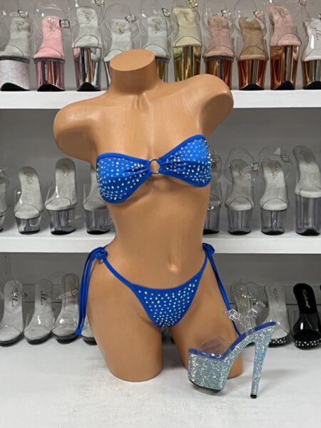 Tube Top Bikini Ring with Tie Bottoms