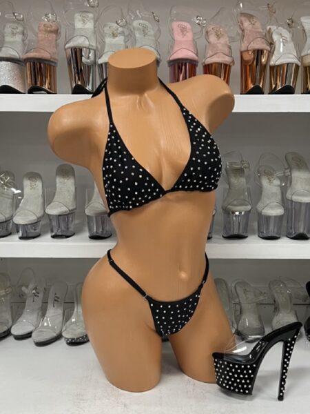 Sisi Rhinestone Bikini with Adjustable Bottom