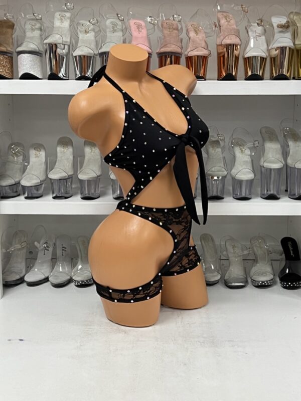 Romper with Halter Top and Lace Bottom - Image 16