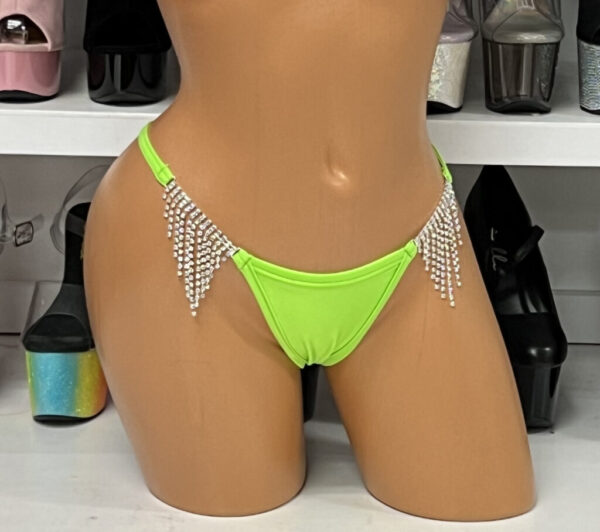 Y-Back Thong with Rhinestone Connectors - Image 13