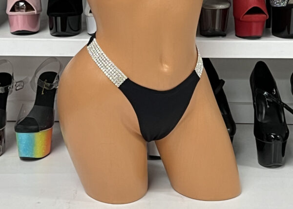 G-String with Rhinestone Band