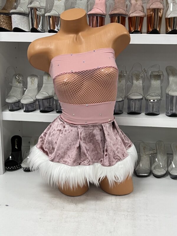 Muave Christmas Boxnet with Fur Skirt - Image 2
