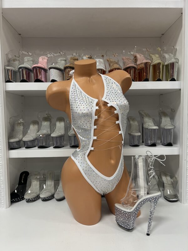 Rosie Solid Rhinestone Romper - Image 25