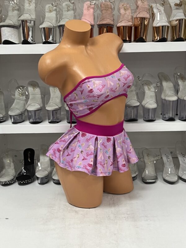 Inspired Lace Up Bustier Top and Midi Skirt - Image 8