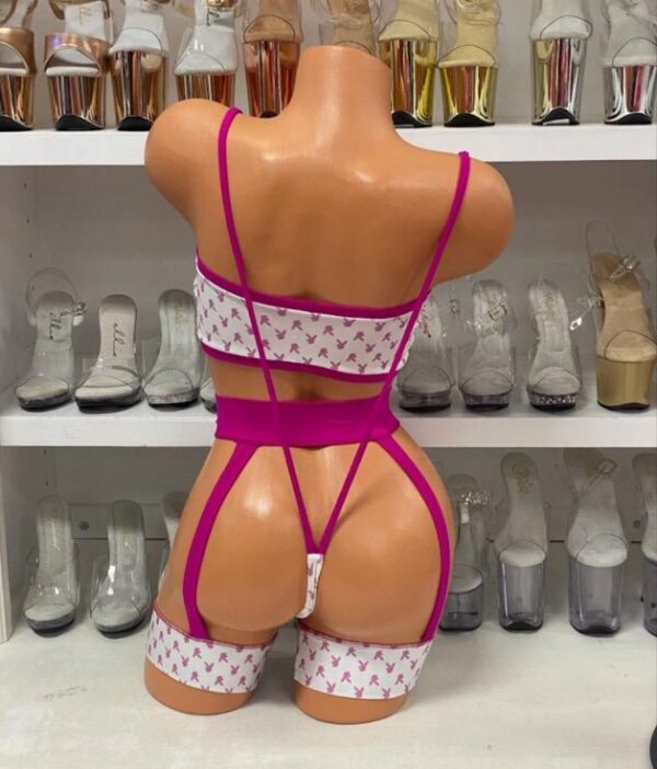 White Inspired 3pc Luna Set with Chaps - Image 4