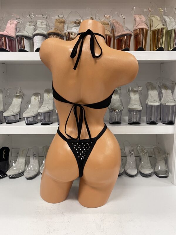 O-Ring Rhinestone Romper with Rhinestones - Image 13
