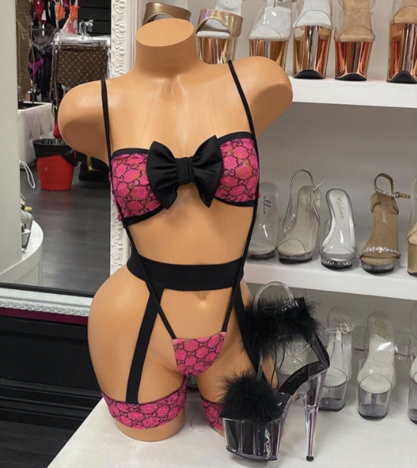 Hot Pink Inspired 3pc Luna Set with Chaps
