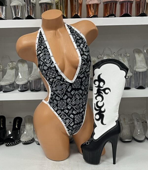 Black Bandana Bodysuit