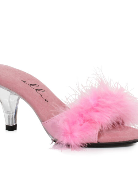 3  Heel Maribou Slipper.