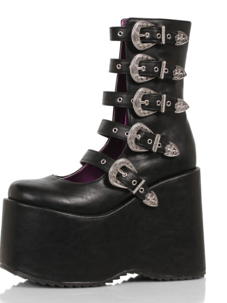 5 Chunky Platform Boot w/Buckles