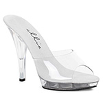 5  Heel Clear Wide Width Sandal.