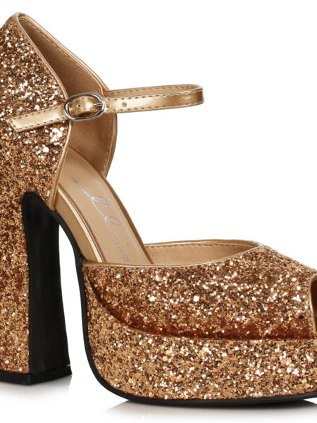 5.5Heel Open Toe Shoe With Ankle Strap