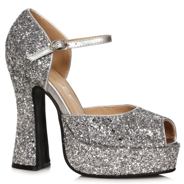 5.5Heel Open Toe Shoe With Ankle Strap