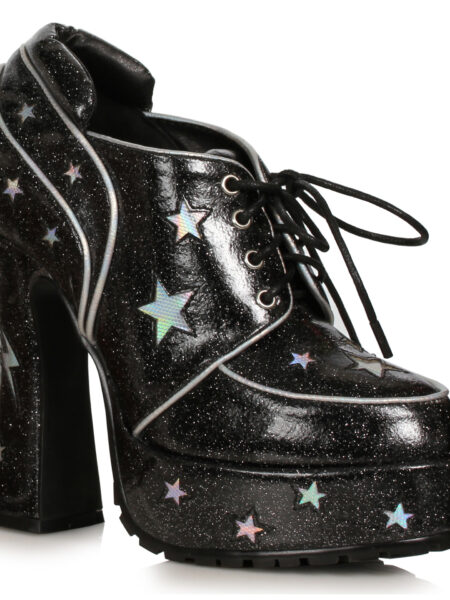 5.5 Heel Glitter PU with Stars Shoe