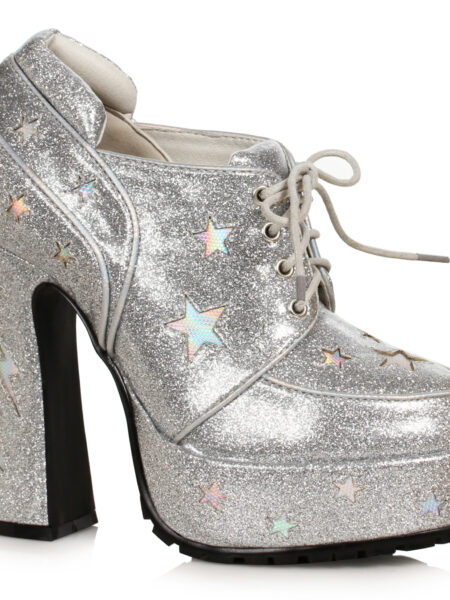 5.5 Heel Glitter PU with Stars Shoe