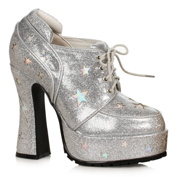 5.5 Heel Glitter PU with Stars Shoe