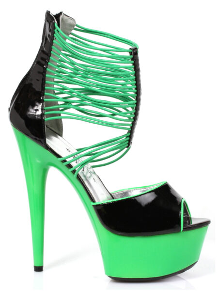 6 Neon Stiletto With Elastic Bandd