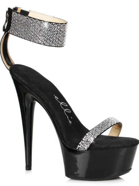 6 Stiletto With Rhinestone Strap