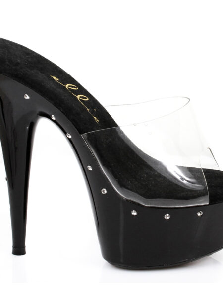 6 Heel W/ Rhinestones On Platform.