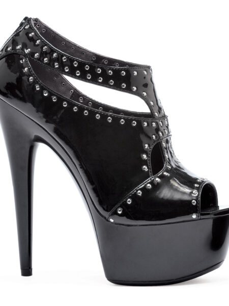6 Pointed Heel w/ Platform Silver Studs