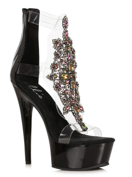 6 Stiletto With Rhinestone Upper