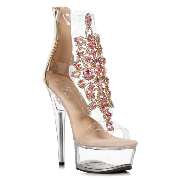 6 Stiletto With Rhinestone Upper