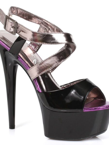 6 Peep Toe Platform W/Color Blocking