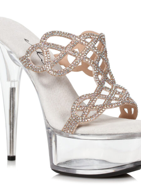 6 Rhinestone Mule Sandal
