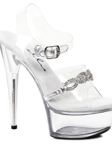 6 Heel Sanda With Rhinestones