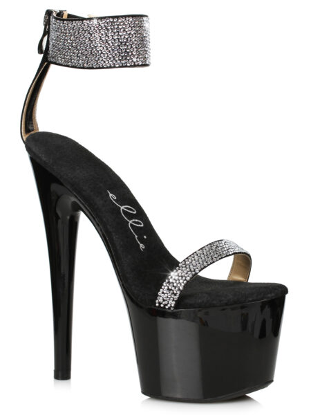 7 Stiletto With Rhinestone Strap