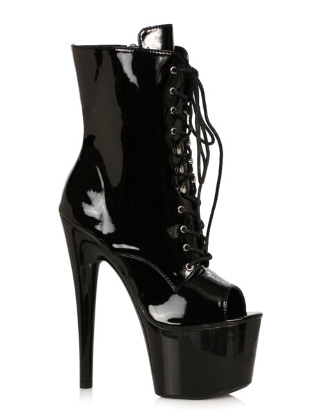 7 Heel Ankle Boots W/Inner Zipper.